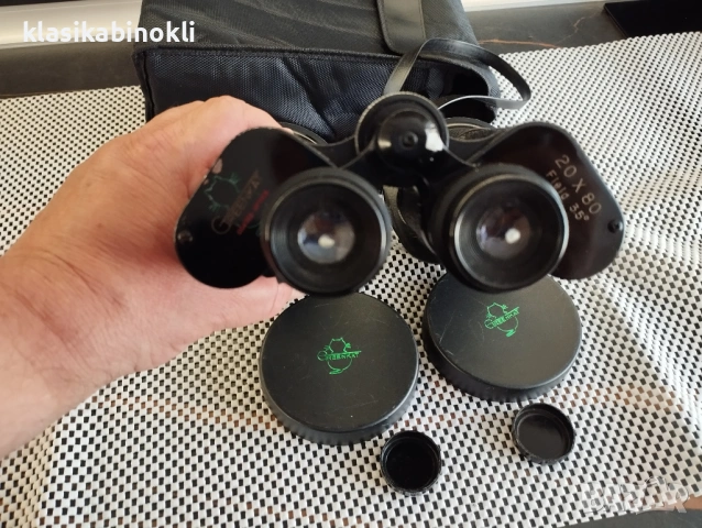 ТОП Японски Бинокъл-- GREENKAT 20x80 Japan, снимка 2 - Екипировка - 54646439