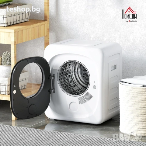 Сушилня за дрехи HOMCOM с 5 програми, 800 W, капацитет 4 кг, до 60°C, снимка 2 - Сушилни - 54497664