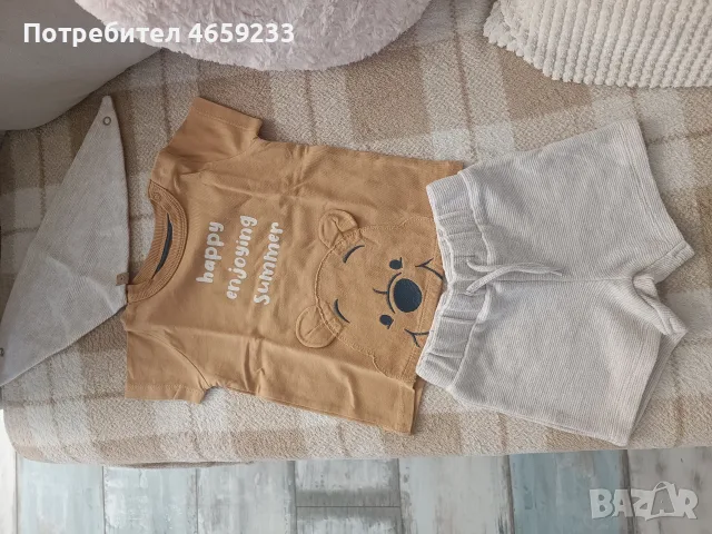 3 комплекта от тениски и къси панталони , снимка 5 - Детски комплекти - 55541285