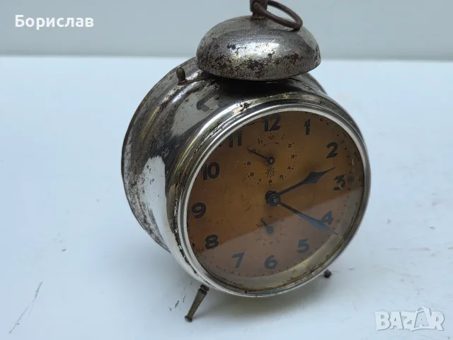 Стар механичен часовник, снимка 5 - Антикварни и старинни предмети - 55607368