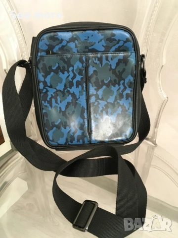 Silver Frame мъжка чанта естествена кожа, снимка 2 - Чанти - 54587400