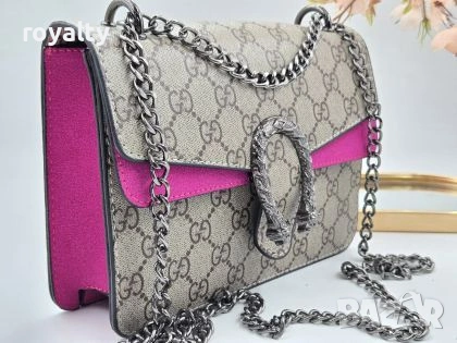 Gucci Нова Дамска Кожена Чанта Гучи Различни Цветове , снимка 12 - Чанти - 55173344