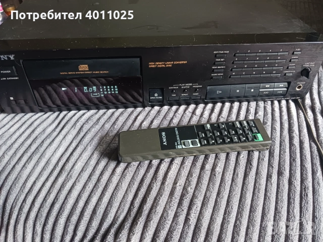 CD плейър SONY CDP-597 с дистанционно, снимка 2 - Ресийвъри, усилватели, смесителни пултове - 54503111