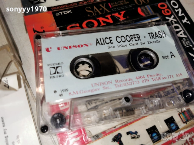 ALICE COOPER UNISON TAPE 1805261912H2E6R, снимка 2 - Аудио касети - 54596327