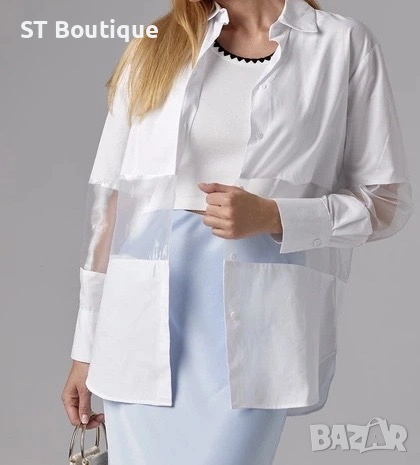 Риза памук и органза, снимка 3 - Ризи - 54119916