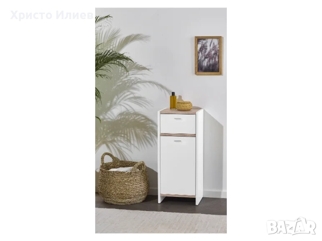 Бял шкаф с чекмедже, снимка 7 - Шкафове - 54613732