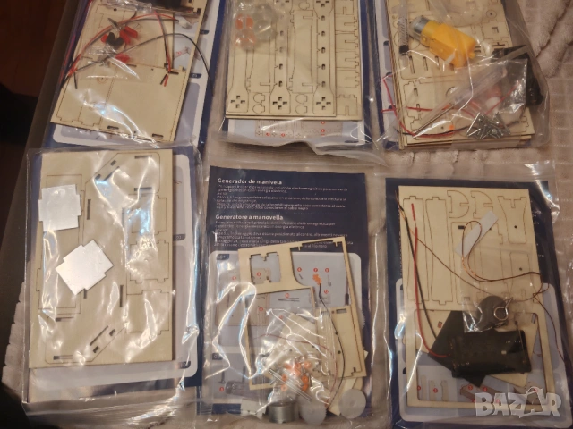 STEM 6 в 1 образователен комплект роботика физика електроника наука DIY за деца, снимка 9 - Друга електроника - 54756170