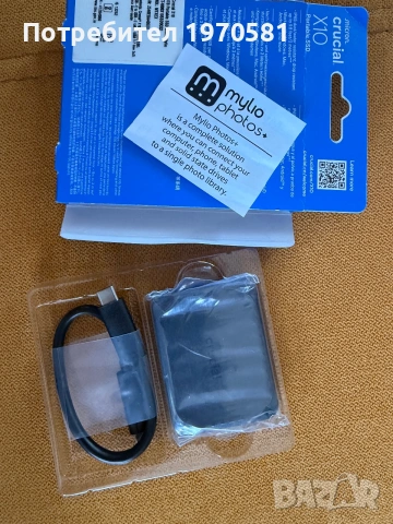 Crucial X10 4TB External Portable SSD Drive - Up to 2100MB/s, USB-C 3.2 Gen2,, снимка 2 - Твърди дискове - 55067466