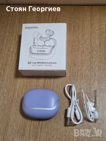 Donerton I66 True Wireless Earbuds, комплект безжични слушалки.Включва кутия за зареждане , снимка 2 - Bluetooth слушалки - 55547054