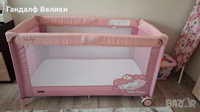 Сгъваеми детски легло на 2 етажа плюс подарък матрак ю, снимка 6 - Бебешки легла и матраци - 54797090