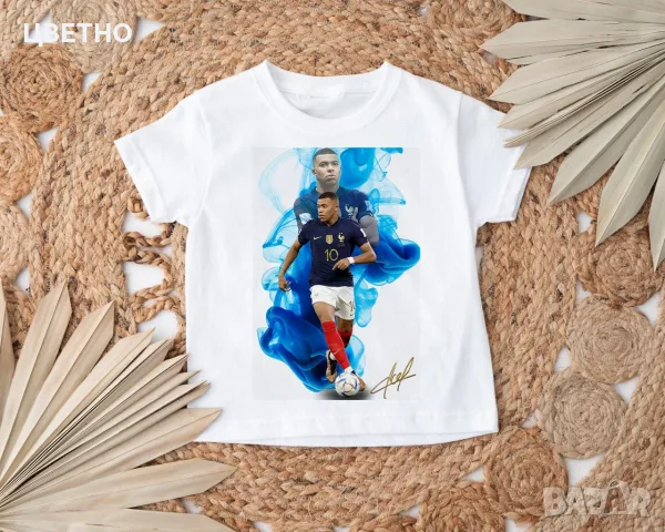 ⚽ Тениски с Килиан Мбапе Kylian Mbappé – за всички истински фенове! 🇫🇷🔥, снимка 2 - Детски тениски и потници - 55453505