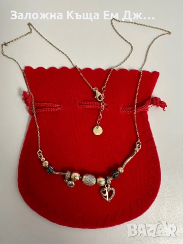 Златно колие Pandora, снимка 3 - Колиета, медальони, синджири - 54111070