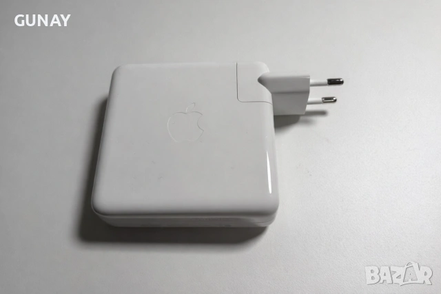 Apple 96W USB-C зарядно (оригинал A2166) за MacBook Pro - тествано, снимка 3 - Лаптоп аксесоари - 54989279