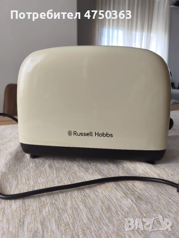 Тостер Russell Hobbs – стилен метален дизайн, отлично състояние.  Тостер Russell Hobbs с елегантен к, снимка 2 - Тостери - 55021822