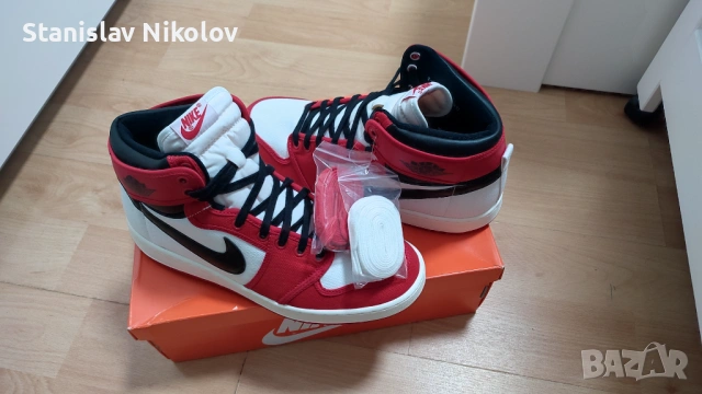 Nike Air Jordan 1 KO 2021 Chicago, Size 11 University Red Black 