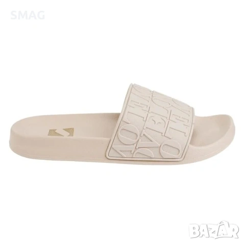 Дамски джапанки slides екрю с надпис Love EVA подметка_1250035, снимка 3 - Джапанки - 54650052