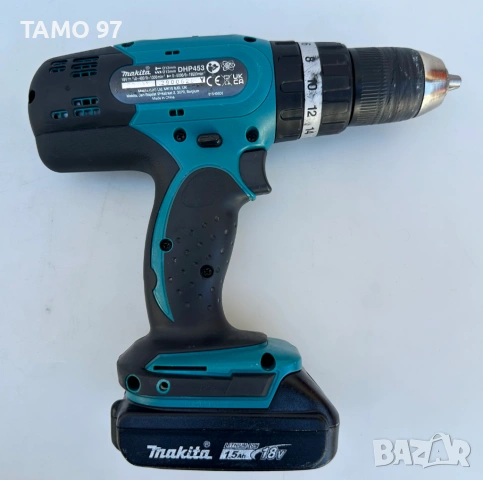 Makita DHP453 - Акумулаторен ударен винтоверт 18V, снимка 4 - Винтоверти - 54585935