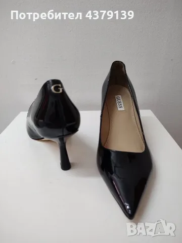 Guess 38 номер черен лак, снимка 3 - Дамски обувки на ток - 55688359
