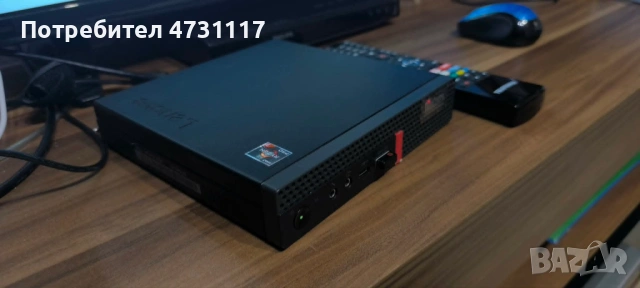 Мощен Lenovo ThinkCentre МИНИ M75q G1 Tiny, Ryzen 3 3200GE, 16GB, 256GB NVMe, снимка 2 - Геймърски - 54622066