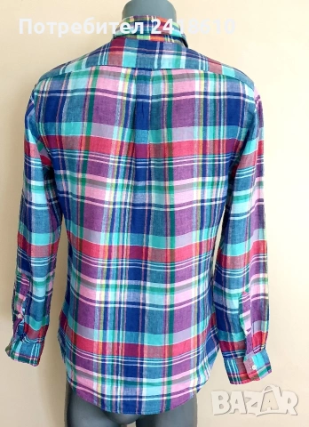 POLO Ralph Lauren Len/ Лен Slim Fit Mens Size S  ОРИГИНАЛ! Мъжка Ленена Риза., снимка 3 - Ризи - 54465315
