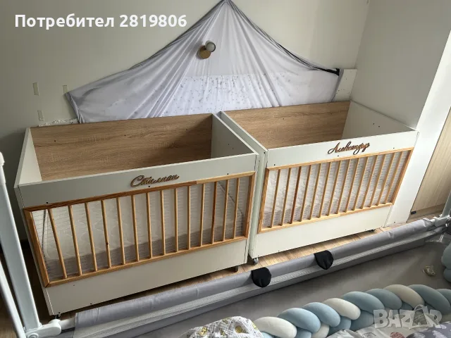 Бебешки дървени кошари - 2бр., снимка 9 - Кошарки - 55538735