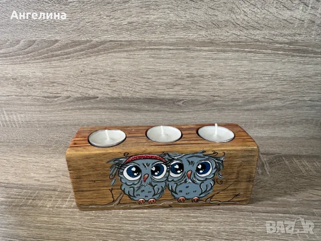 Дървен моливник / Дървен свещник , снимка 4 - Други - 55394921