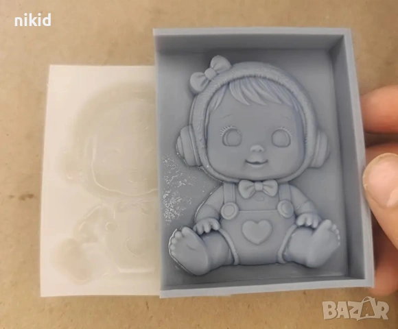 Сладко бебе Cry Baby Cry Babies Мини кукла силиконов молд форма фондан шоколад смола гипс, снимка 2 - Форми - 54983950