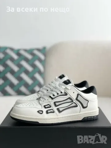 Amiri Skel Top Low Sneakers "White/Black" Унисекс👟Дамски Маратонки👟Мъжки Маратонки Код ch17, снимка 3 - Маратонки - 55412960