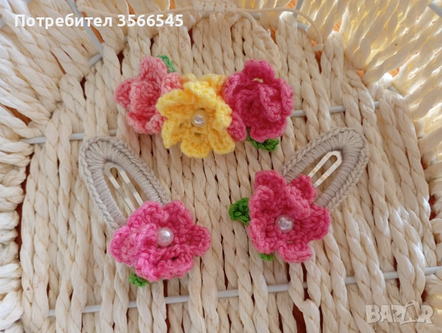 Ръчно изплетени фибички, снимка 4 - Шноли, диадеми, ленти - 54990337