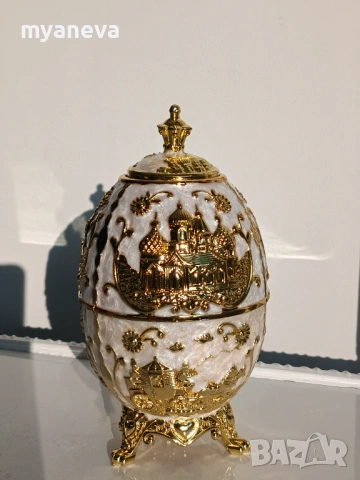 Елегантни , автоматични поставки за клечки за зъби в стил яйце на Фаберже, снимка 8 - Декорация за дома - 54208388