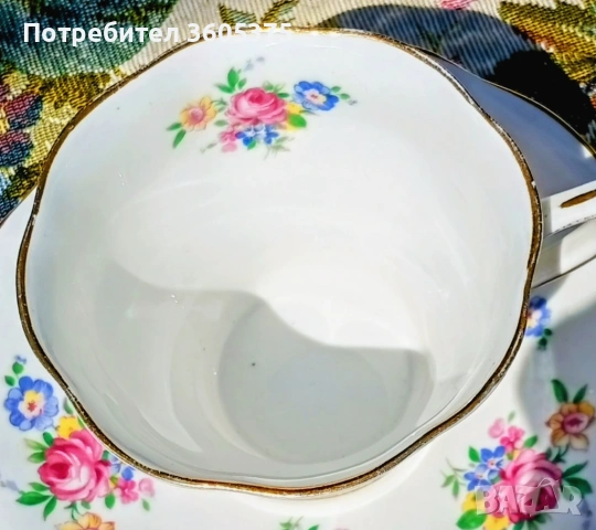 Стар,колекционерски троен сет за кафе  Rosina- Англия, снимка 5 - Антикварни и старинни предмети - 54840102
