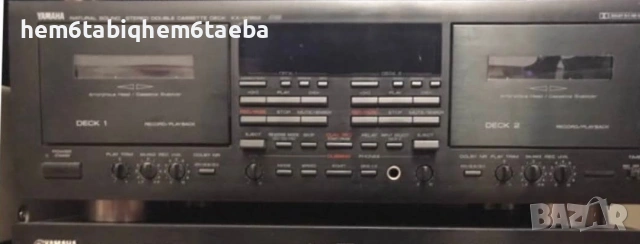 Топ модел Yamaha KX W 952 двукасетъчен с аморфни глави и Play Trim