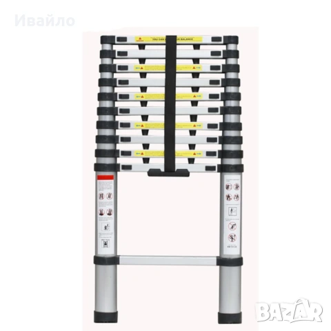 Стълба телескопична, 3.2 м, 150 кг, Al, EN 131-6