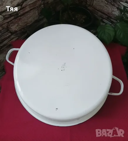 Голяма емайлирана тава с улей , снимка 3 - Съдове за готвене - 55467173