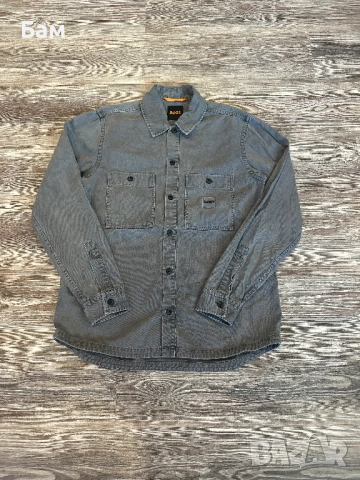 Мъжко!Boss Locky1 Overshirt размер М, снимка 2 - Ризи - 54873303