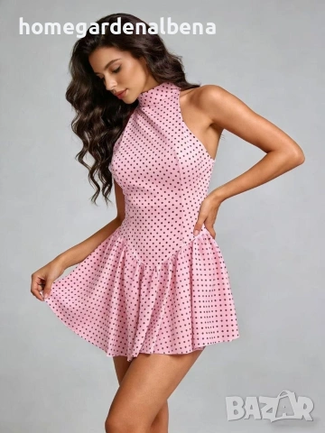Рокля на Точки с Гол Гръб Универсален Размер Мини