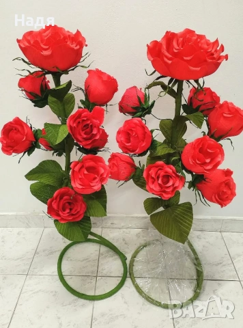 Цветя от креп хартия за декорация фотосесия парти танци подарък, снимка 4 - Декорация за дома - 54079597