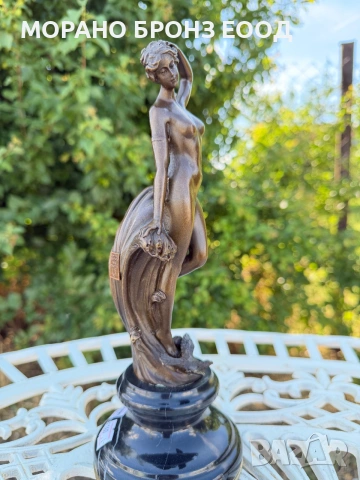 Елегантна бронзова скулптура на женска фигура – италианска изработка (Fonderia del Bronzo), снимка 6 - Антикварни и старинни предмети - 54960394