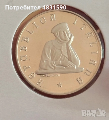 100 лири Италия , снимка 2 - Нумизматика и бонистика - 54861701