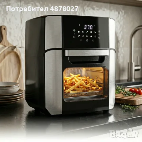 Фурна еър фрайър Sokany 12L 1800W, снимка 6 - Фритюрници - 55513596