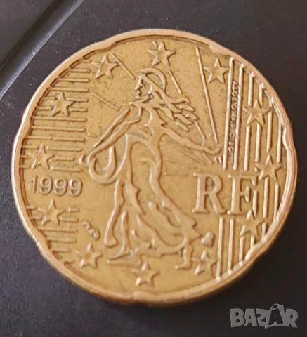 20 евроцента Франция , снимка 2 - Нумизматика и бонистика - 54034011