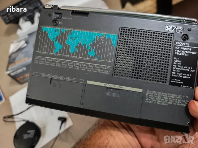 Sony ICF 7600DS, снимка 9 - Радиокасетофони, транзистори - 55338313