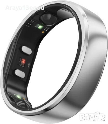 RingConn Gen 2 Smart Ring – титаниев смарт пръстен за сън и здраве, сребрист, размер 11