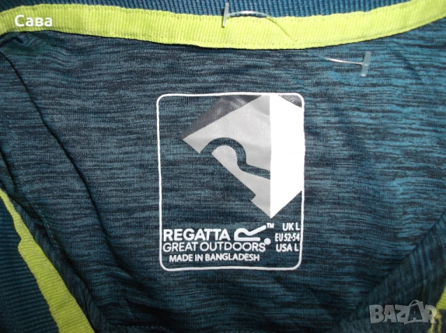 Тениски REGATTA  мъжки,Л и ХЛ   /черна,зелен меланж/, снимка 5 - Тениски - 54809086