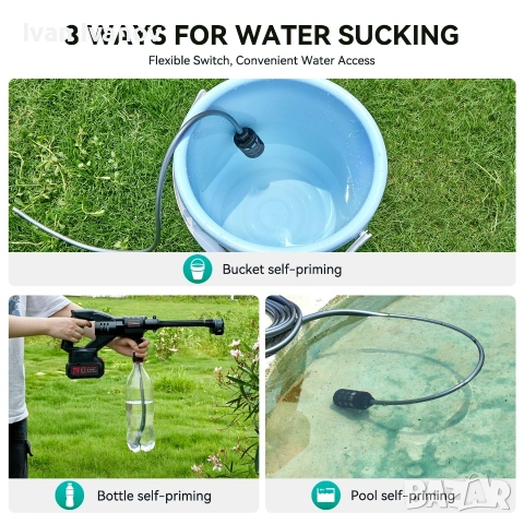 Акумулаторна Водоструйка модел ST-7, снимка 10 - Други инструменти - 54668022
