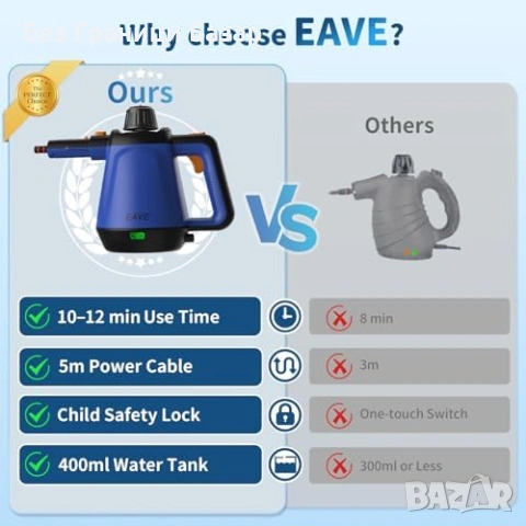 Нов Мощен ръчен парочистач 110°C с 10 аксесоара за дома чистене кола, снимка 4 - Други стоки за дома - 53961979