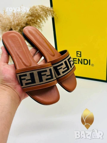 Fendi Нови Дамски Чехли Фенди Различни Цветове , снимка 5 - Чехли - 54865599