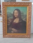 Италианска репродукция на Мона Лиза с меден обков ,размер 70/90 , снимка 4