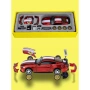 4744 Метален Ford Mustang GT 1:24 (Червен) – Модел с допълнителни части за модификация, снимка 5