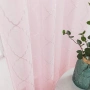 Комплект 2бр. Тюлени Пердета с Халки MIULEE, 140х260см, Розови, снимка 4